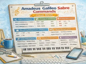 Amadeus Galileo Sabre Commands Cheat Sheet
