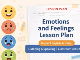 Emotions and Feelings Lesson Plan for Grade 3