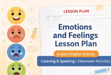 Emotions and Feelings Lesson Plan for Grade 3