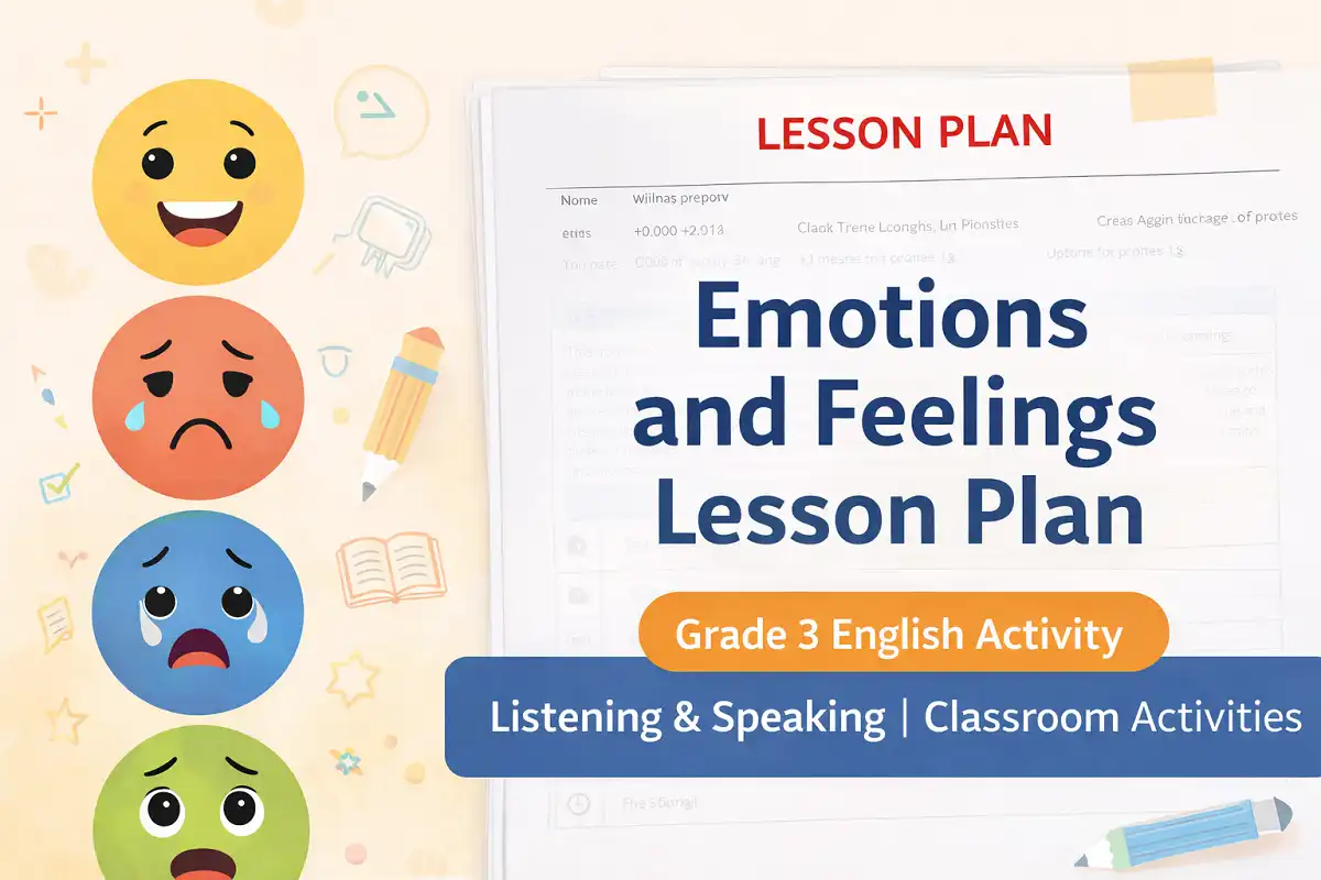 Emotions and Feelings Lesson Plan for Grade 3