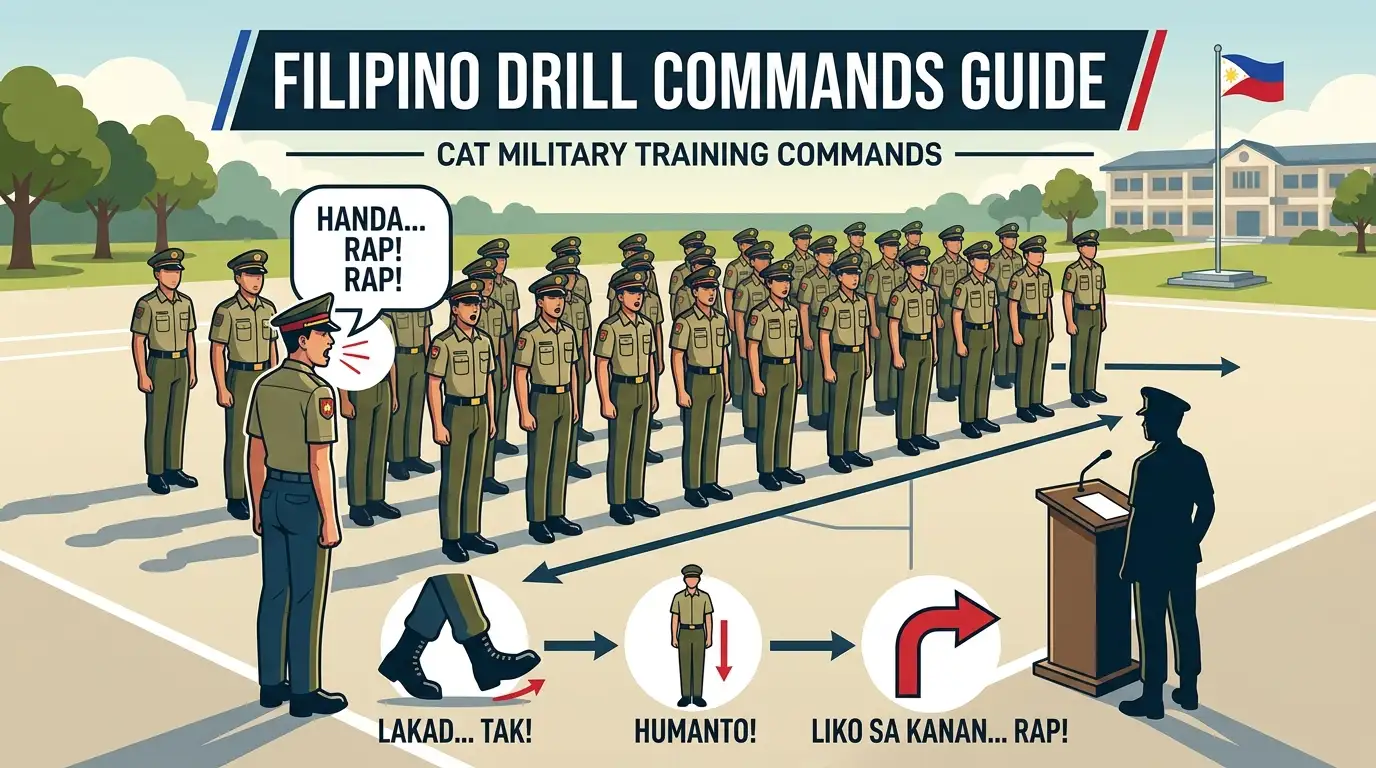 Filipino Drill Commands List