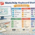SketchUp Keyboard Shortcuts Cheat Sheet